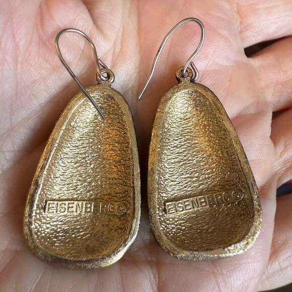 Vintage Eisenberg Signed Enameled  Picasso Artist Series Earrings Wire Back. - Picture 2 of 6